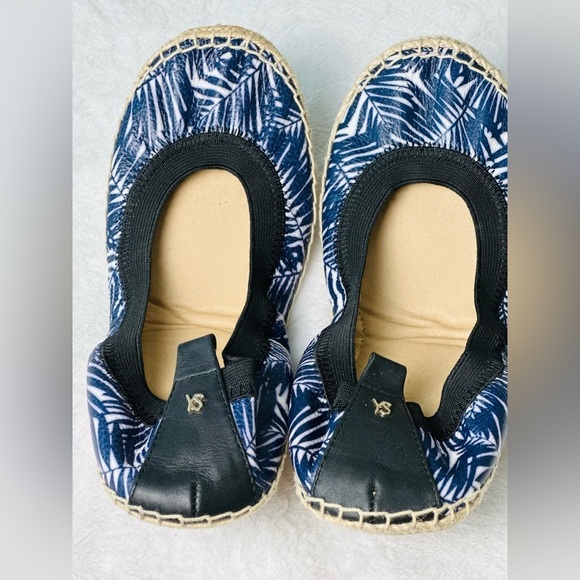 Yosi Samra Lara Espadrille Foldable Ballet Flats Size 8